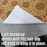 Aperturee - Aperturee Repeat Slovakia Gold Fabric Floor Backdrop For Photo